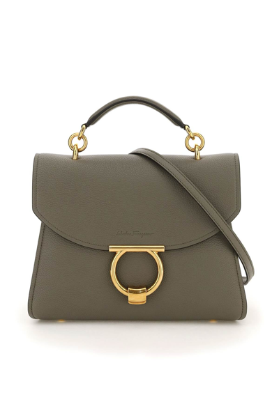 Salvatore Ferragamo Margot Top Handle Bag In Green | ModeSens