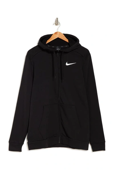 Shop Nike Dry Fit Front Zip Jacket In Black/white