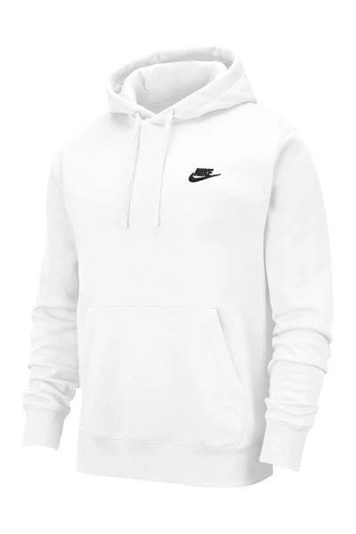 Shop Nike Sportswear Club Hoodie In White/black
