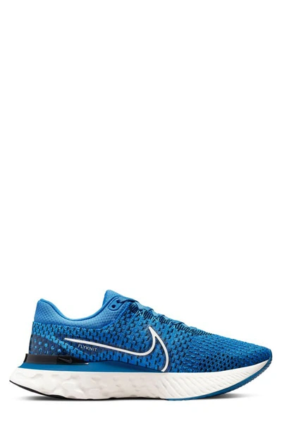 Shop Nike React Infinity Run Flyknit 3 Running Shoe In Blue/ Phantom/ Black