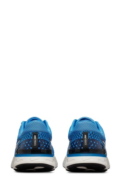 Nike React Infinity Run Flyknit 3 Running Shoe In Blue/ Phantom/ Black