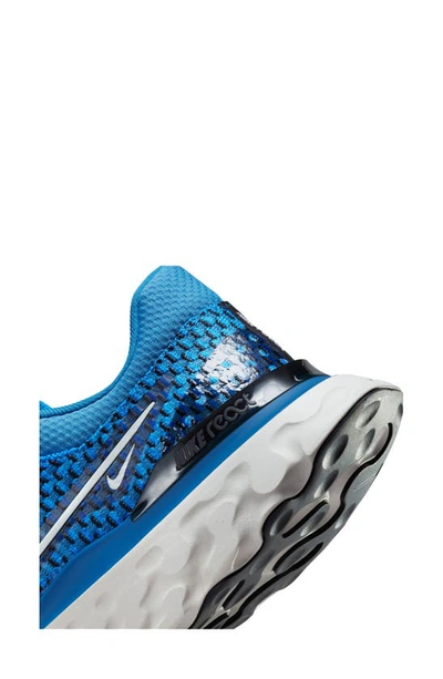 Nike React Infinity Run Flyknit 3 Running Shoe In Blue/ Phantom/ Black