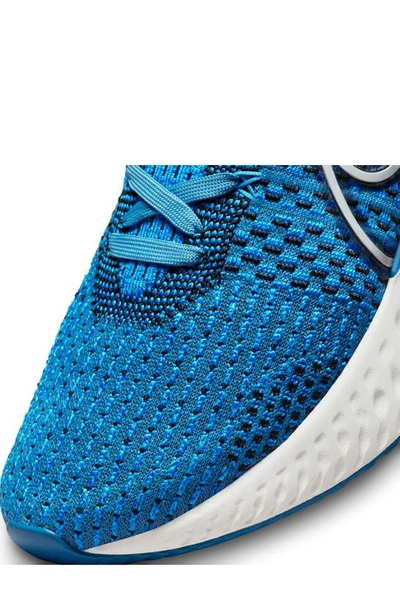 Nike React Infinity Run Flyknit 3 Running Shoe In Blue/ Phantom/ Black