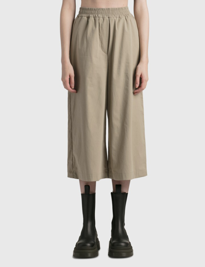 Shop Loewe Cropped Trousers In Brown