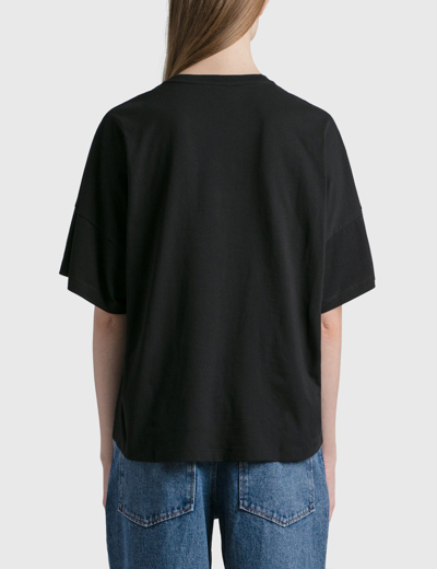 Shop Loewe Short Oversize Anagram T-shirt In Black