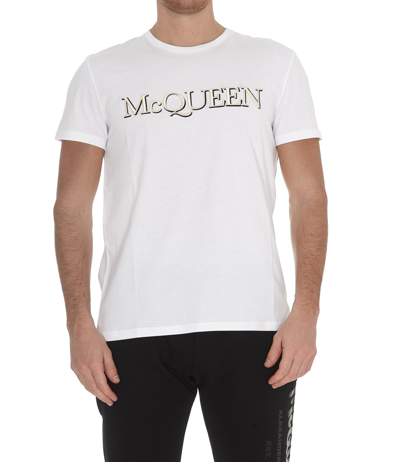 Shop Alexander Mcqueen Mcqueen Logo T-shirt In Default Title