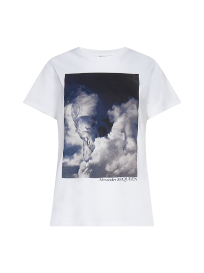 Shop Alexander Mcqueen T-shirt In White