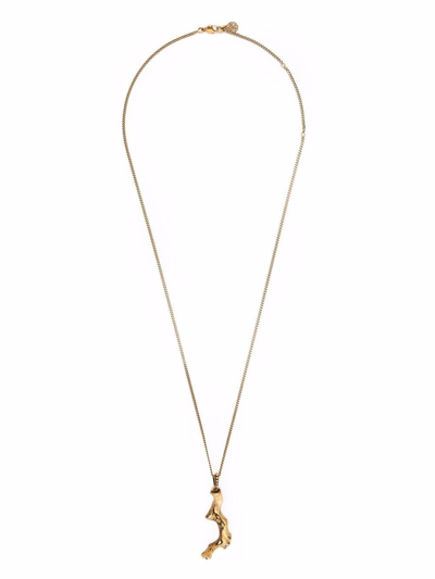 Shop Alexander Mcqueen Women's Gold Metal Necklace