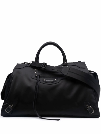 Balenciaga Men's Black Polyamide Travel Bag | ModeSens