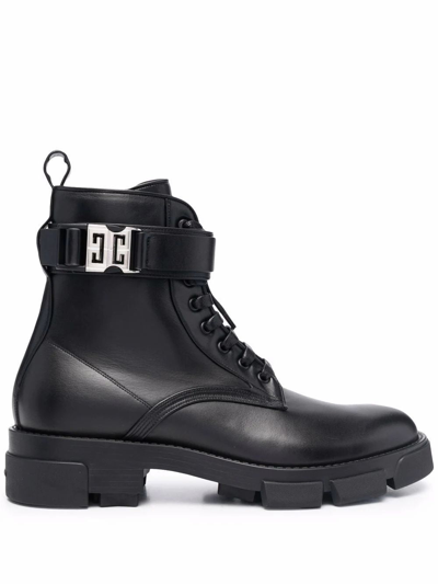 Shop Givenchy Men's Black Leather Ankle Boots