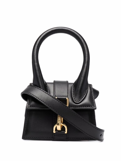 Shop Jacquemus Women's Black Leather Handbag