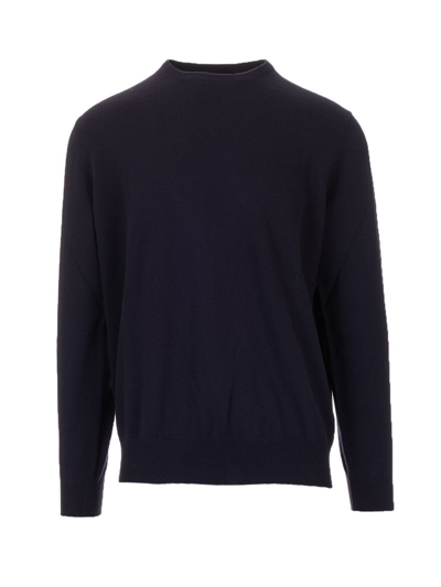 Shop Loro Piana Men's Blue Wool Sweater