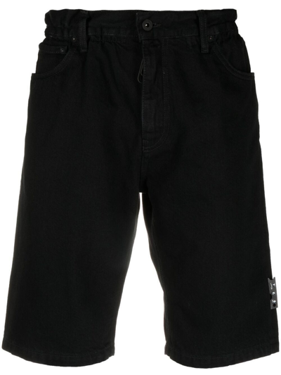 Shop Off-white Men's Black Cotton Shorts