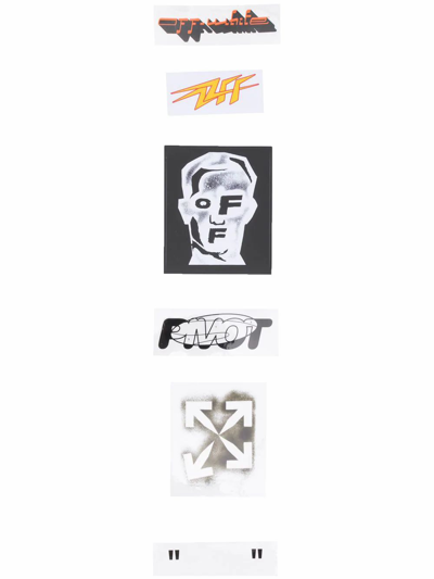 Shop Off-white Men's White Pvc Sticker