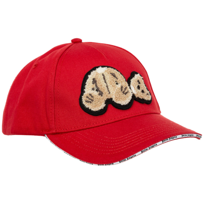 Shop Palm Angels Bear Baseball Cap In Red