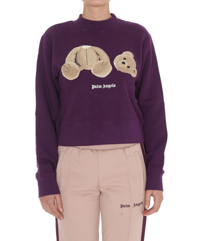 Shop Palm Angels Bear Sweatshirt In Default Title