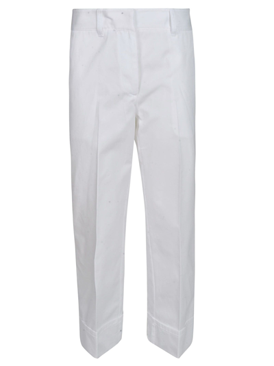 Shop Prada Women's White Cotton Pants
