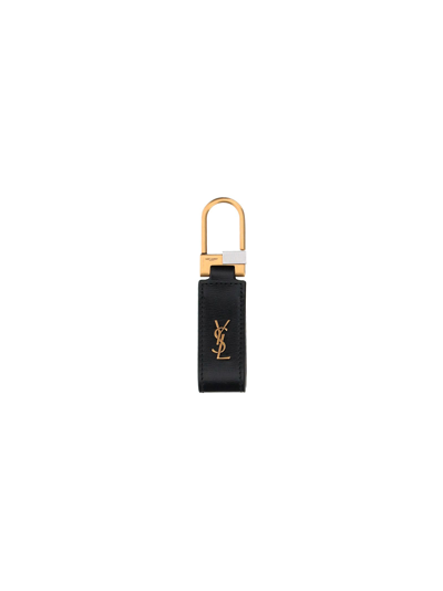 Shop Saint Laurent Men's Black Key Chain