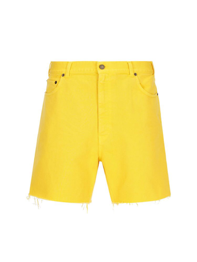 Shop Saint Laurent Men's Yellow Shorts