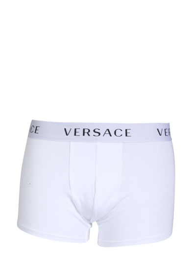 Shop Versace Men's White Boxer