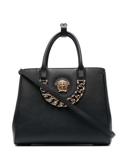 Shop Versace Women's Black Leather Handbag