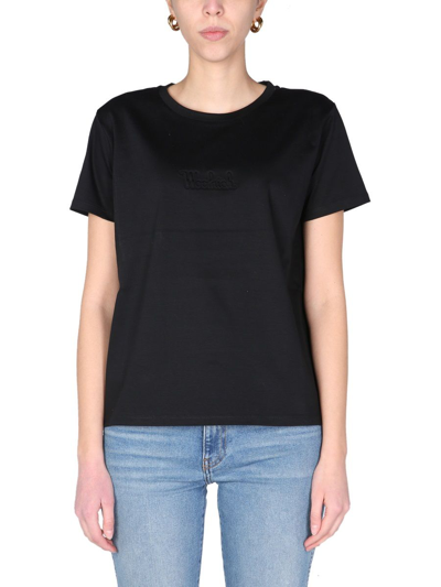 Shop Woolrich Women's Black T-shirt
