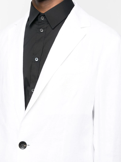 Billionaire Single-breasted Tailored Blazer In White