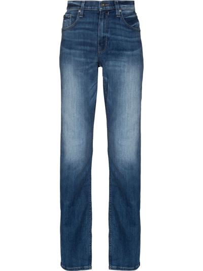 Shop Paige Mulholland Federal Straight-leg Jeans In Blau