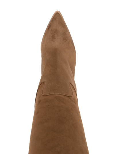Casadei Boots With Stiletto Heel In Brown
