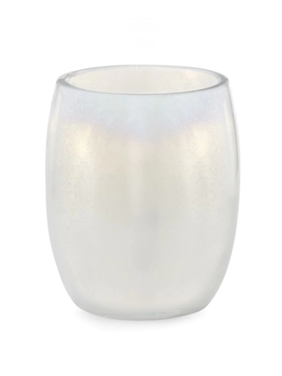 Shop Labrazel Biella Opalescent Glass Tumbler In White Pearl