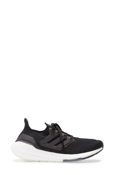 Shop Adidas Originals Ultraboost 21 Running Shoe In Core Black/ Core Black/ Grey