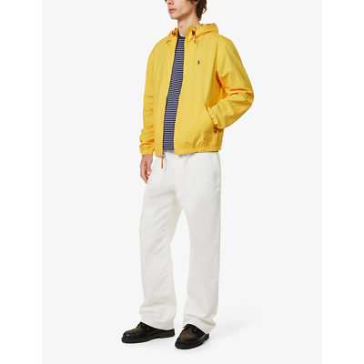 Shop Polo Ralph Lauren Colt Brand-embroidered Regular-fit Cotton Jacket In Coastal Yellow