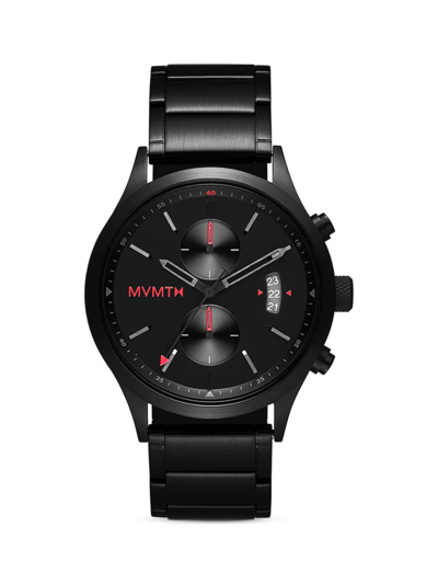 Shop Mvmt Men's Havoc Chrono Stainless Steel Chronograph Watch In Black