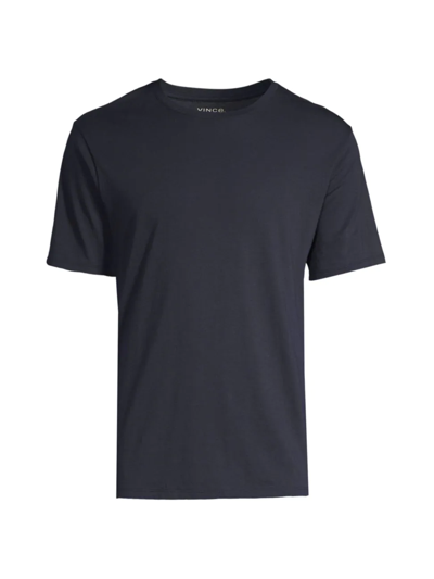 Shop Vince Men's Crewneck Short-sleeve T-shirt In Coastal Blue