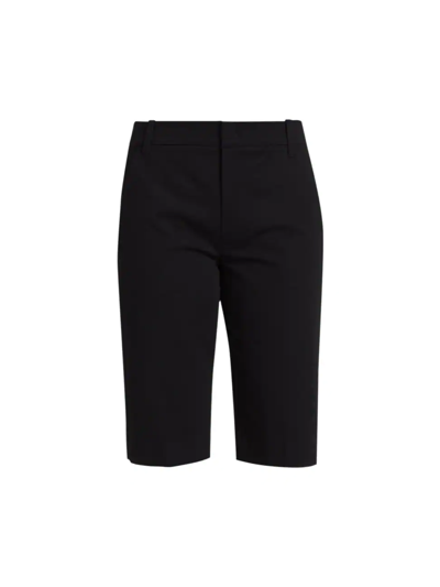 Shop Vince Women's Slim Fit Bermuda Shorts In Black