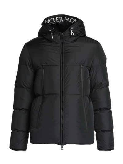 Shop Moncler Men's Montcla Paneled Hooded Jacket In Black