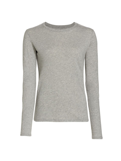 Shop Vince Women's Boxy Boatneck Top In Heather Grey