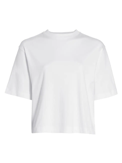 Shop Vince Women's Wide-sleeve Oversized T-shirt In Optic White