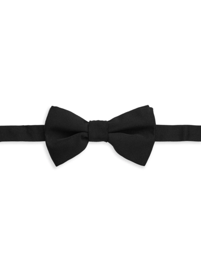 Shop Saks Fifth Avenue Men's Collection Grosgrain Silk Bowtie In Black