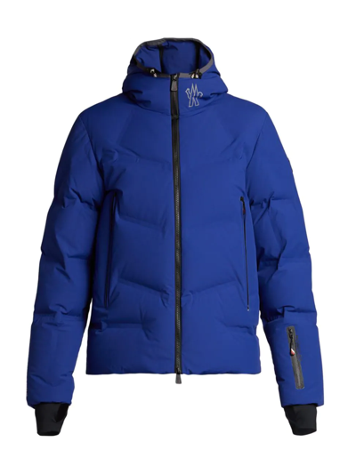 Shop Moncler Men's Arcesaz Hooded Jacket In Blue