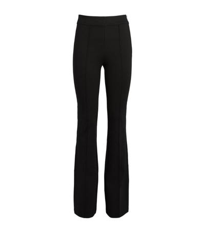 Shop Helmut Lang High-waist Ponte Trousers In Black