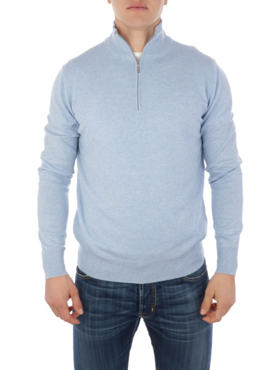 Shop Ones Men's  Light Blue Cashmere Sweater In #add8e6