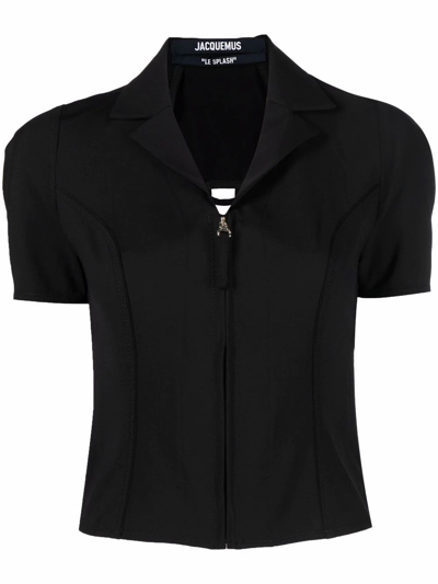 Shop Jacquemus Women's  Black Wool Dress