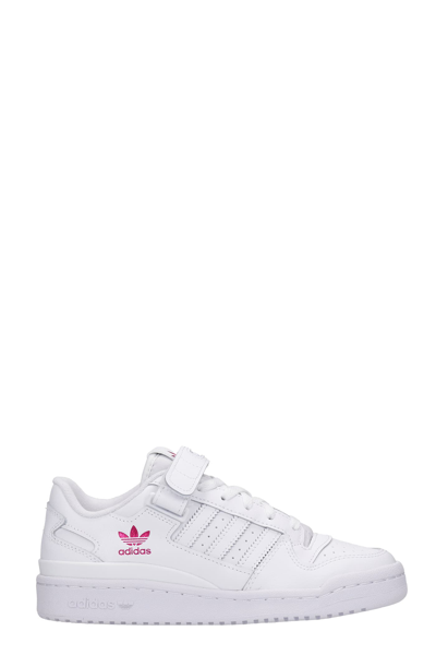 Shop Adidas Originals Adidas Forum Low Sneakers In White Leather