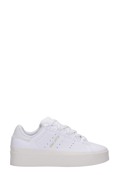 Shop Adidas Originals Adidas Stan Smith Bonega Sneakers In White Leather