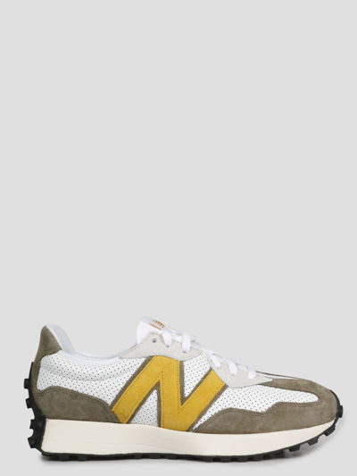 Shop New Balance 327 Sneakers In White