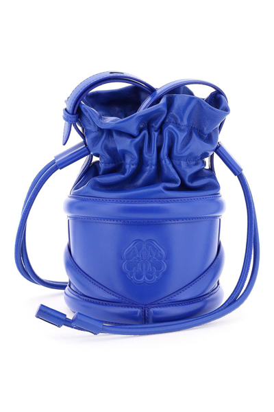 Alexander McQueen Soft-curve Bucket Bag - Blue