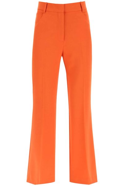Shop Stella Mccartney Tailored Twill Trousers In Orange