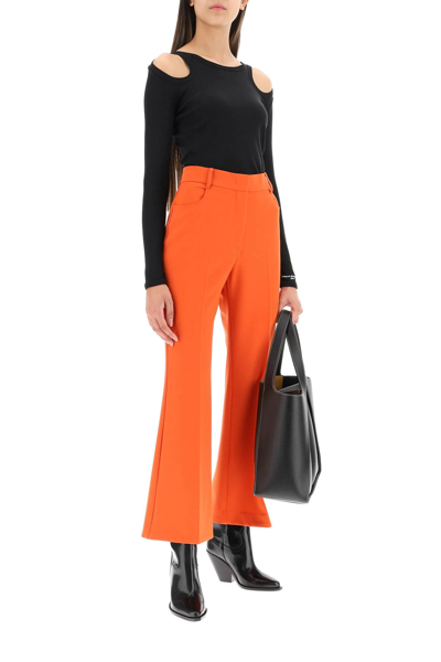 Shop Stella Mccartney Tailored Twill Trousers In Orange