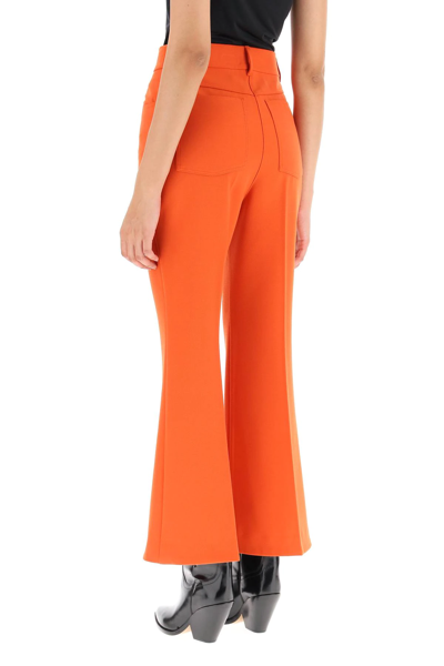 Shop Stella Mccartney Tailored Twill Trousers In Orange